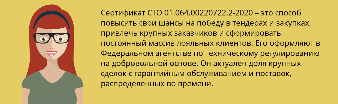 Получить сертификат СТО 01.064.00220722.2-2020 в Северодвинск